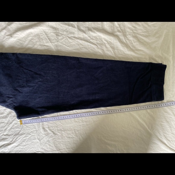 COS Navy Corduroy Straight-leg Pants - Picture 6 of 7